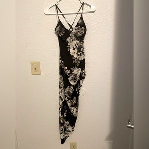 Black floral dress